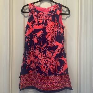 Lilly Pulitzer Donna Shift Romper Skort dress Size 0 Multi Color